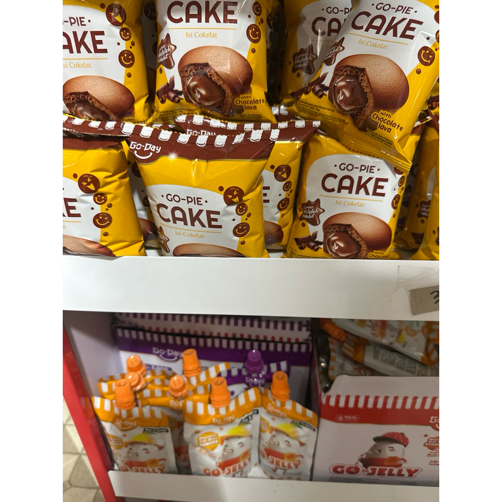 Go Day - Go Pay Cake - Go Jelly - Roti Gulung Mix 4 Varian isi 4 PCS