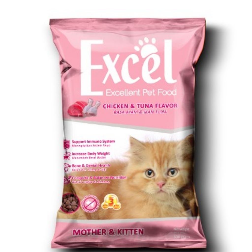 EXCEL Mother dan Kitten Makanan Kucing