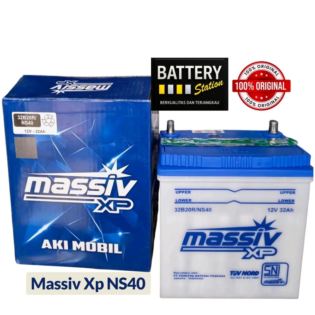Aki Mobil Etios Massiv XP NS 40 Aki Basah Toyota Etios Valco