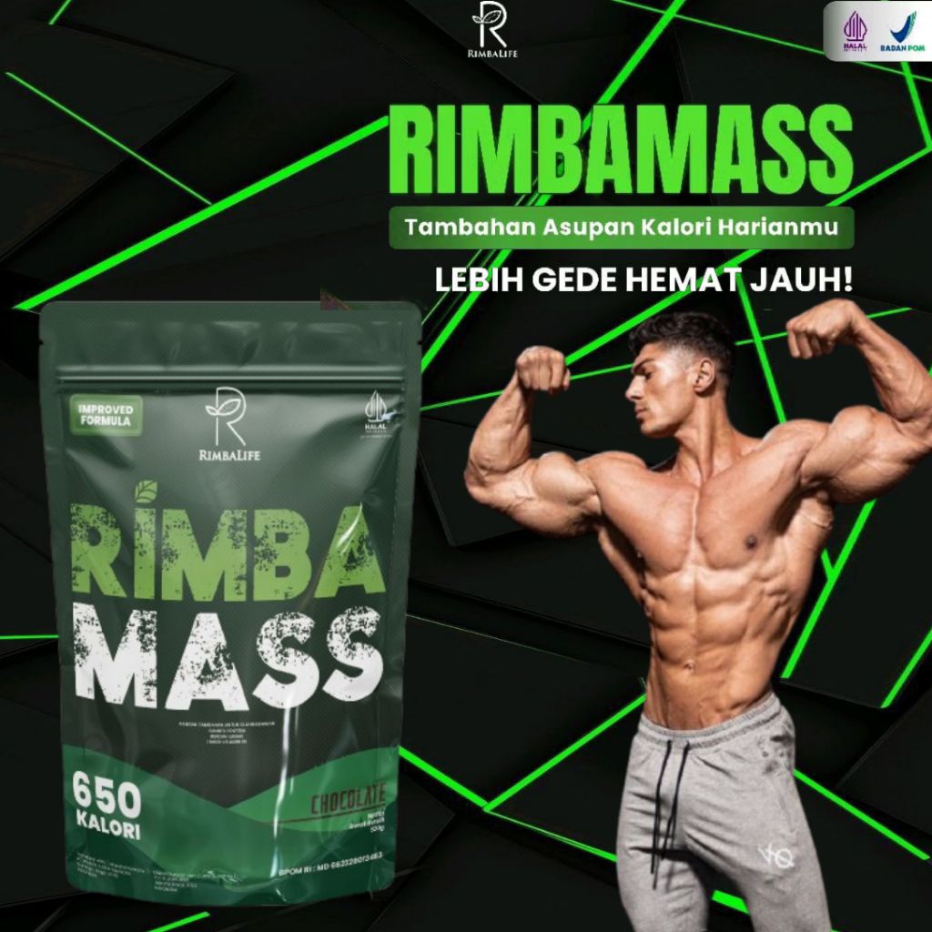 Rimbalife Rimbamass Susu Tinggi Kalori Dan Protein Suplemen Gym