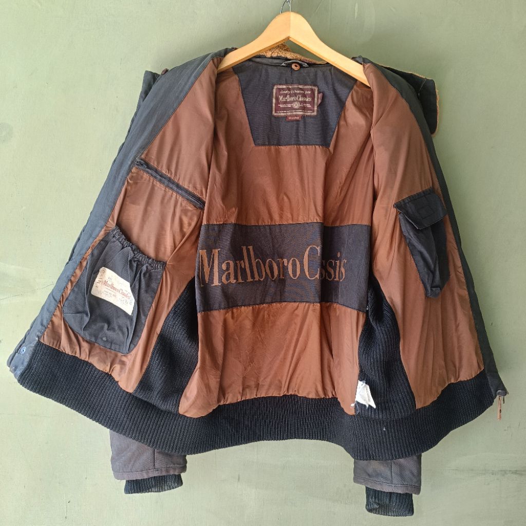 JAKET MARLBORO CLASSICS VINTAGE JAKET OVERSIZE BOXY JAKET VINTAGE JAKET MARLBORO VINTAGE