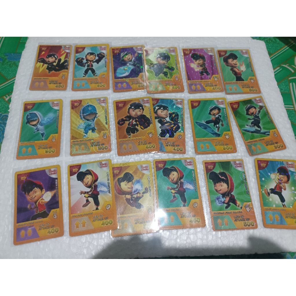 Kartu choki choki boboiboy 2015-2016 langka / Kartu boboiboy Choki Choki 2015-2016 langka