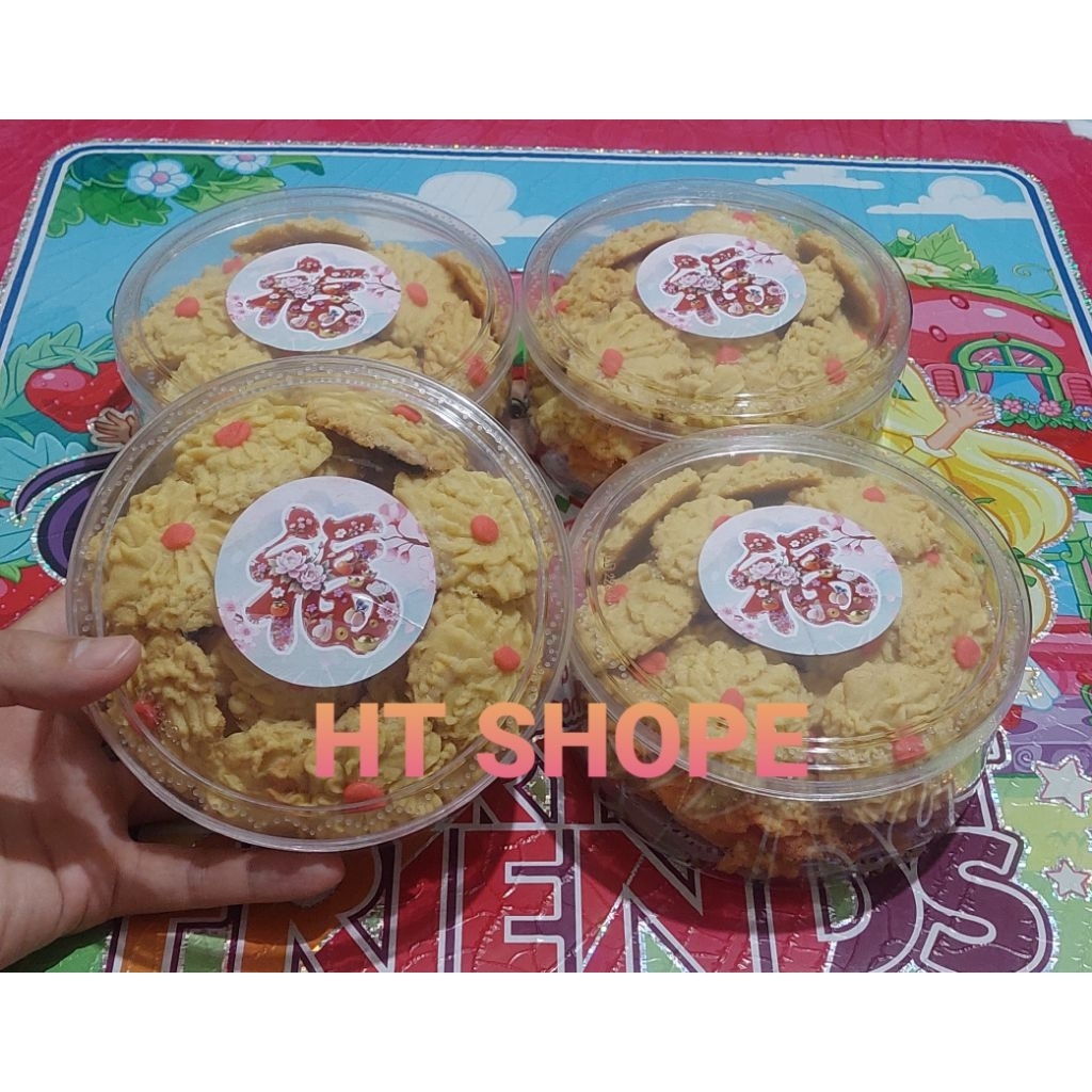 Kue Semprit jadul HOMEMADE/kue kering mawar/kue imlek