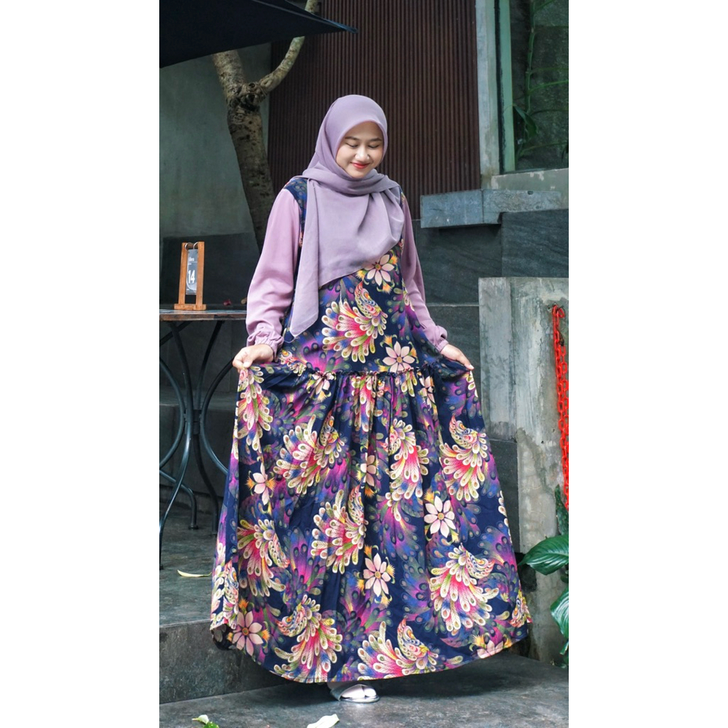 Aluna Homedress Lilac -  Gamis Daily Rayon Premium Busui Friendly