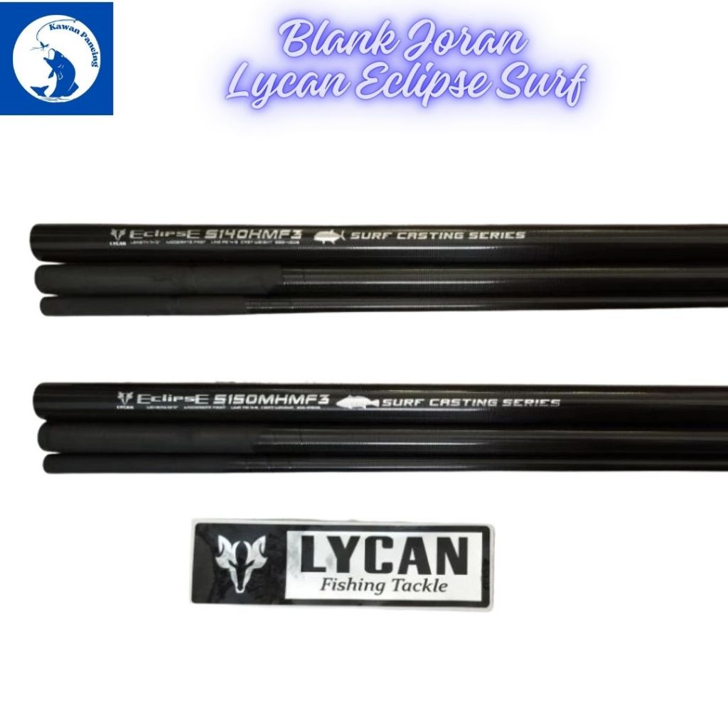 Blank Joran Pancing Lycan Eclipse Surf 420 & 450 Cm (3 Sections)