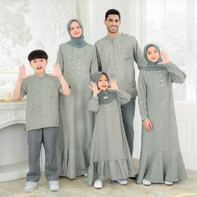 ETHICA ROYAL 45 EVERGLADE Sarimbit Keluarga 2025 Gamis Kagumi 331 Koko Kahfi 331 Kagumi Kids 173