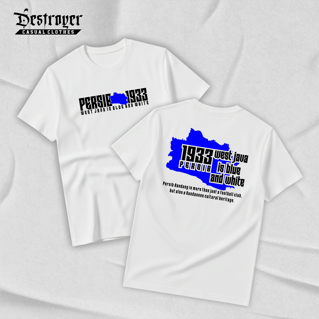 Kaos PERSIB / Kaos Casual Football / Kaos Distro / T-Shirt Persib /  T-Shirt  Casual