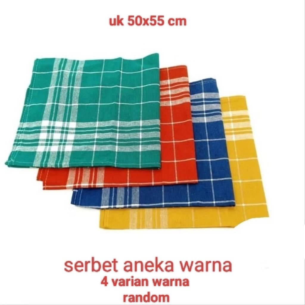 1LUSIN SERBET WARNA/SERBET MAKAN ANEKA WARNA