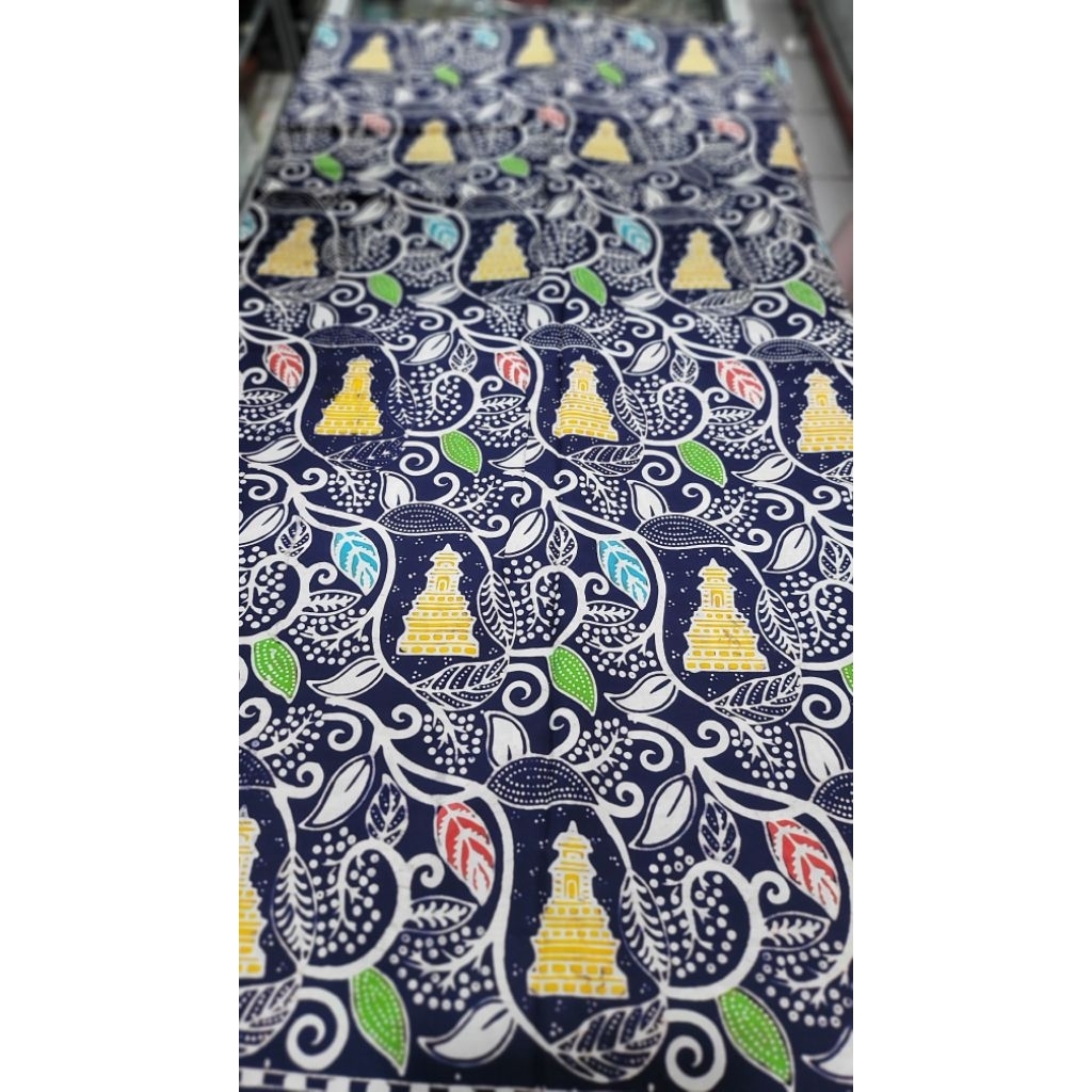 Batik Kain Batik Tulis Bahan Katun Potongan Motif Menara Kudus Khas Muria Kudus