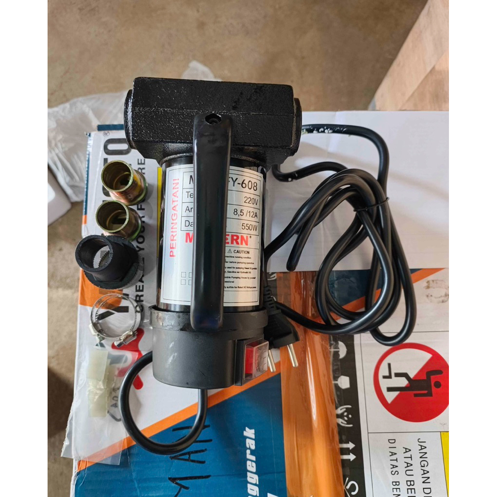 MESIN POMPA MINYAK OLI LISTRIK MODERN / pompa bensin solar modern listrik