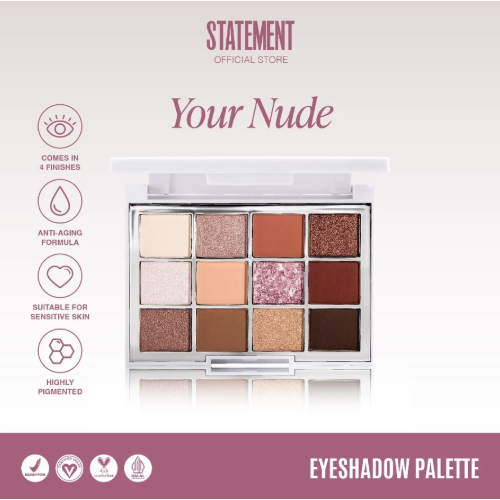 Statement Beauty Your Nude & romantic glam Eyeshadow Palette