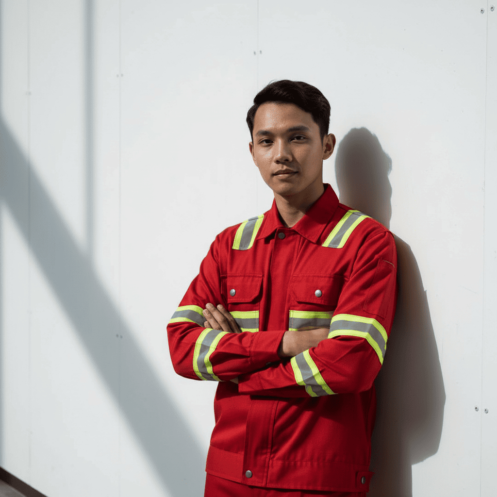 Wearpack Safety Atasan SEMI JAKET TAMBANG/Pakaian Kerja/APD/K3/Migas/Lengan Panjang