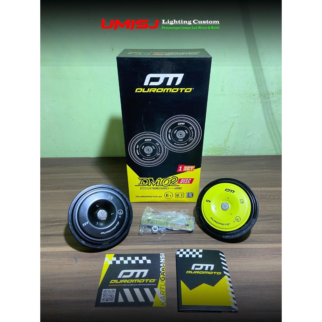 Klakson Duromoto DM02 Disc Disk untuk Motor dan Mobil / Klaskson Duromoto / Klakson Mobil / Klakson 