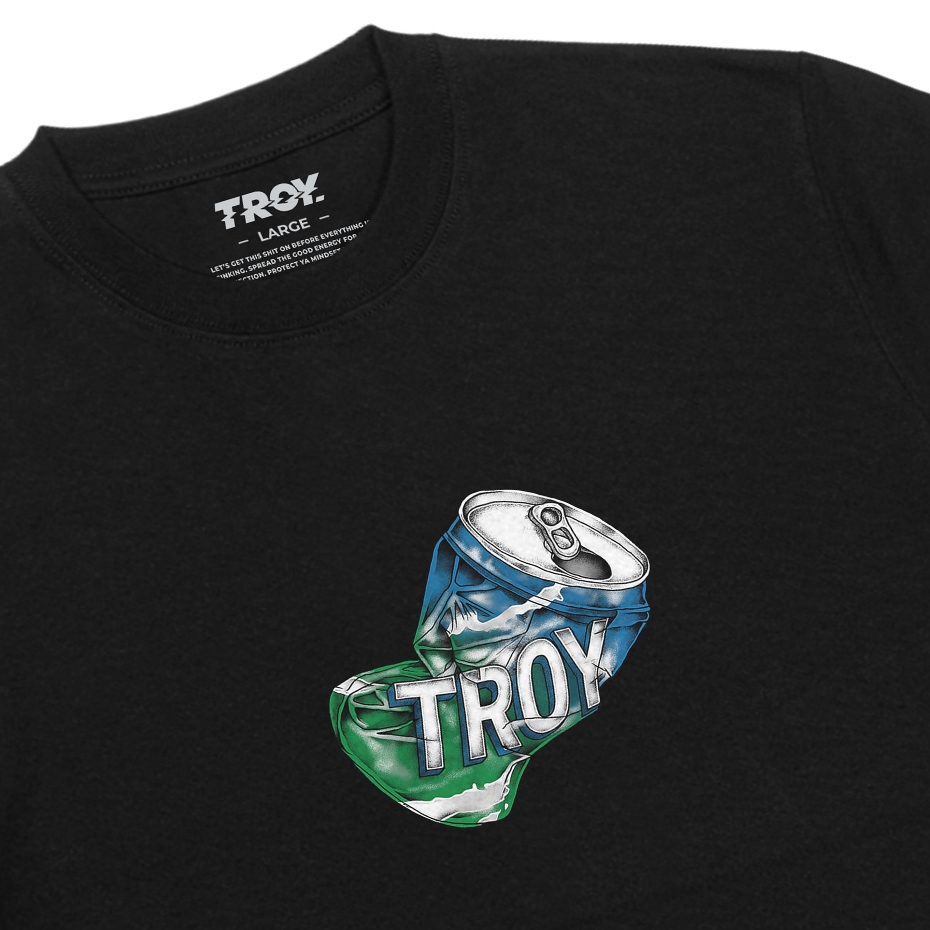 Troy Company Tshirt Black Rickety Can - Kaos Lengan Pendek Kaos Hitam MTD 3531