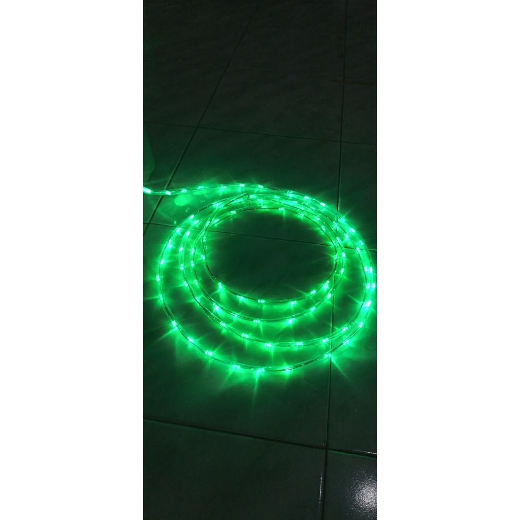 lampu warna hijau 12 volt/aki