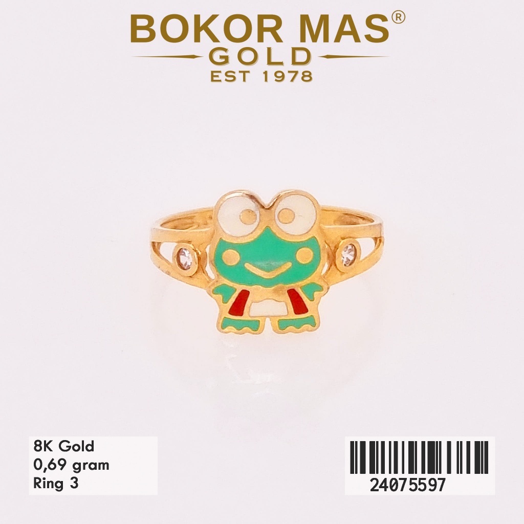 Cincin Anak Variasi Boneka Keropi Emas 375 8K 24075597 - BokorMas Gold