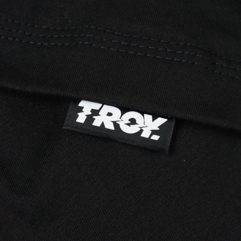 Troy Company Tshirt Black Electrocute - Kaos Lengan Pendek Kaos Hitam MTD 3517
