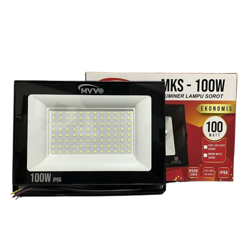 MYVO Lampu Sorot Tembak Halogen Floodlight LED Putih Sudah SNI