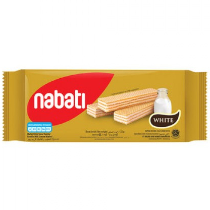 NABATI WAFER WHITE 122G 8993175539821