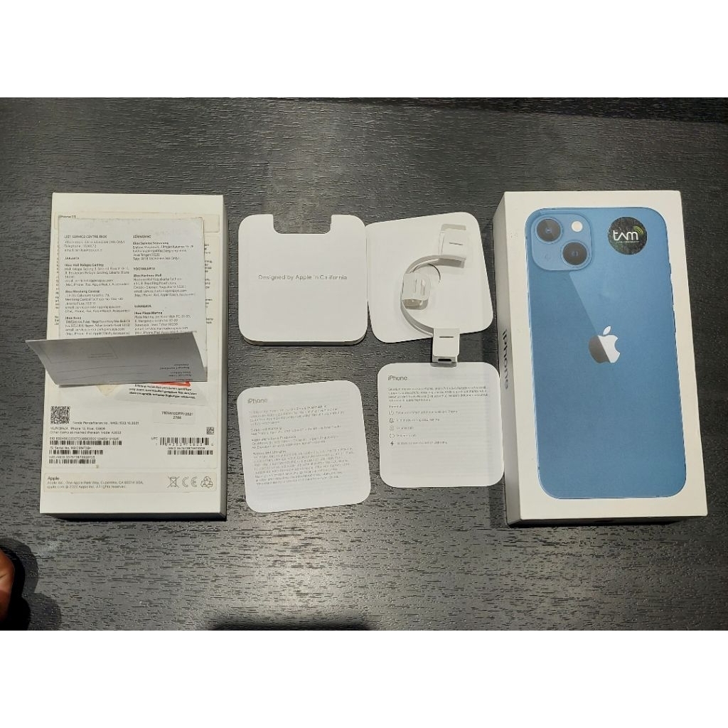 DUS BOX IPHONE 13 BLUE ORI COPOTAN IBOX