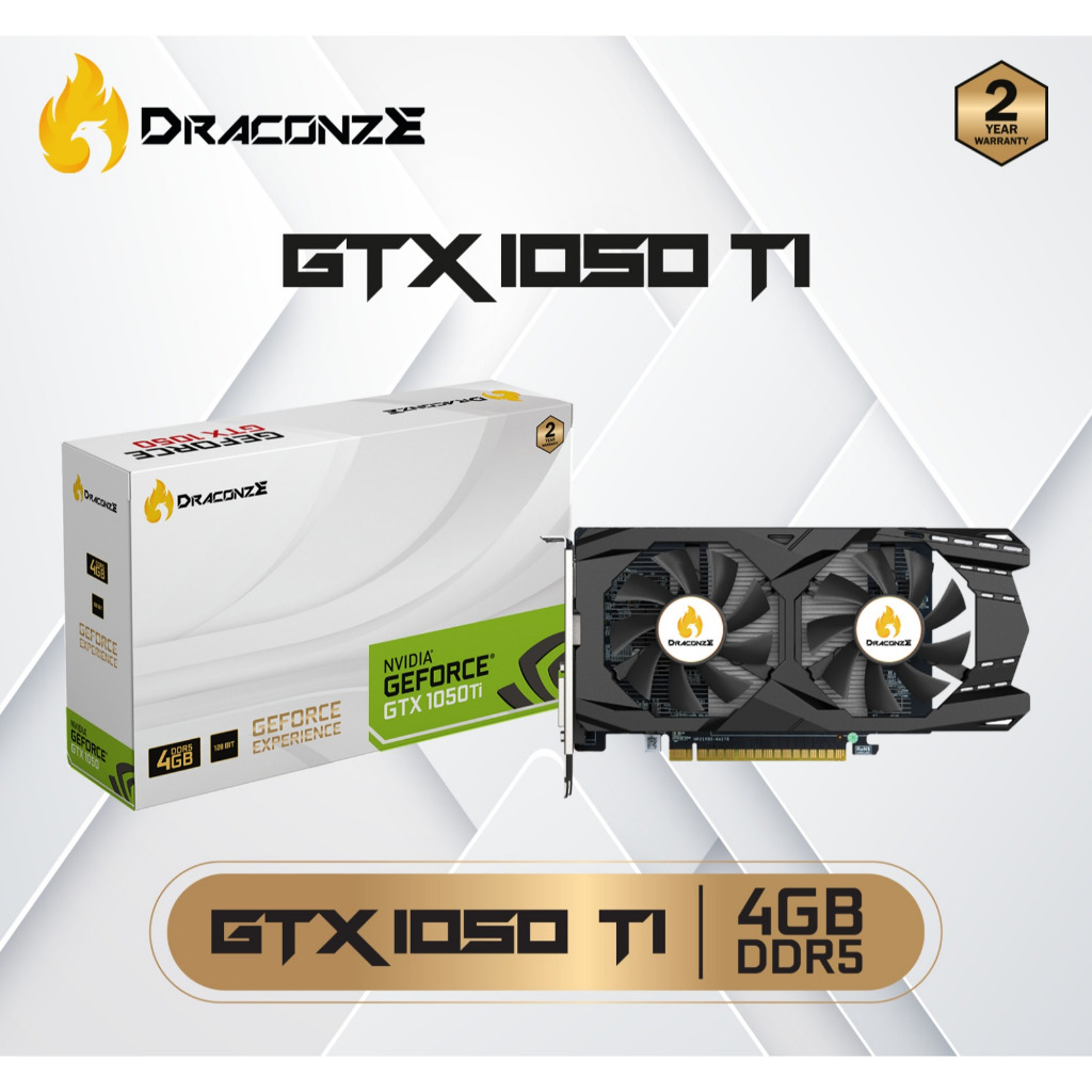 VGA CARD / VGA NVIDIA GTX 1050/ VGA GTX 1050/ VGA DRACONZE GTX 1050 TI 4GB DDR5 128BIT