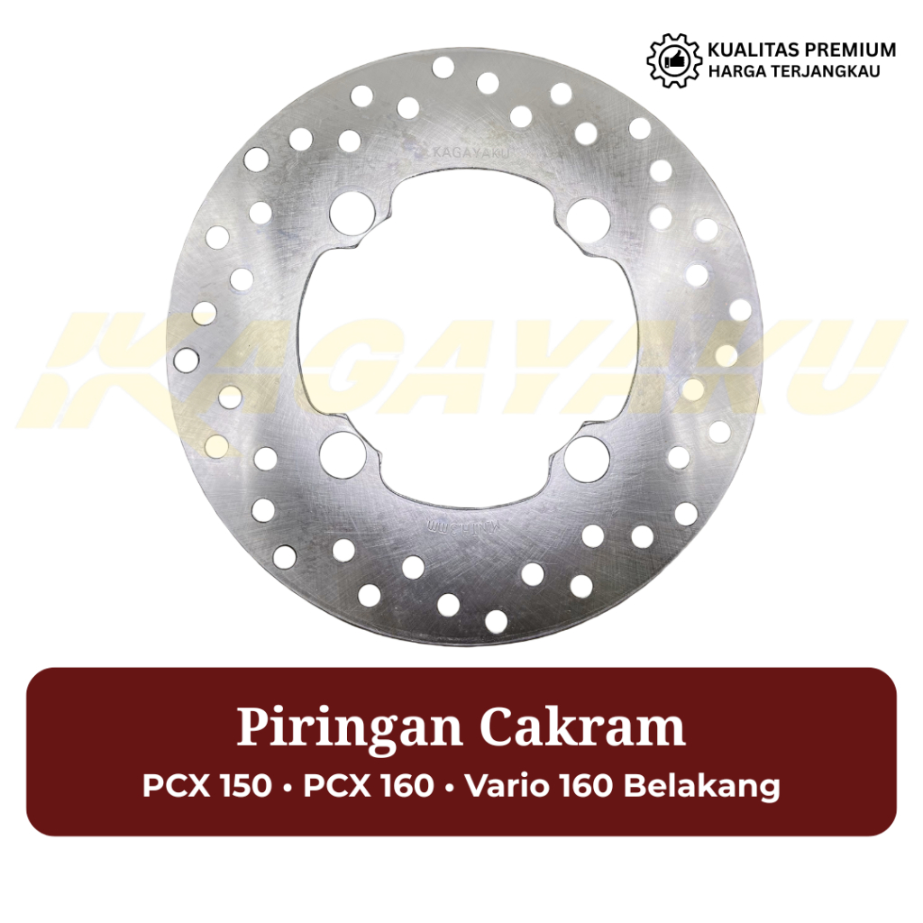 Piringan Cakram Motor Belakang / Piringan Disc Brake PCX 150 / PCX 160 / Vario 160 Tebal Kualitas Or