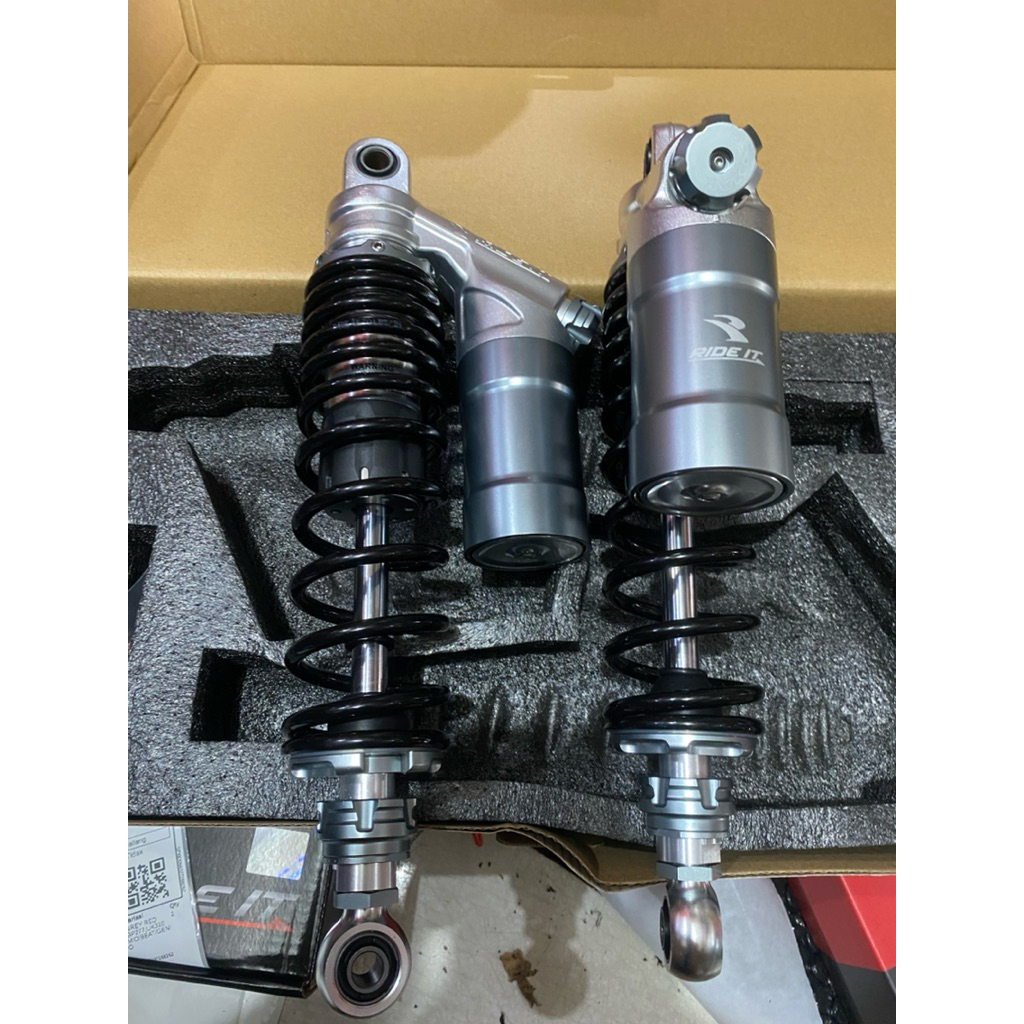 SHOCK RIDE IT GP 277 / RDC DOUBLE CLIK UK 280 , 320 , 340 , WARNA TITANIUM RED , TITANIUM GREY , GOL