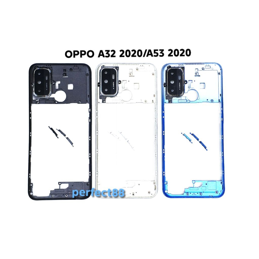 BAZEL OPPO A32 2020 - A53 2020 - A33 2020 - BEZEL - BAZZEL - TULANG TENGAH - TUTUP MESIN