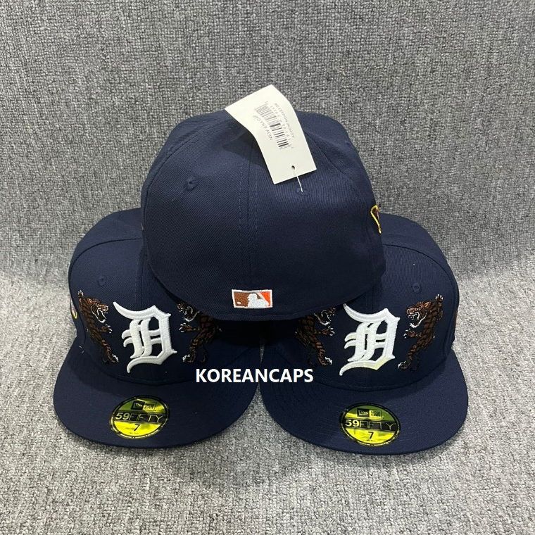 Topi Snapback Fitted Detroit Tiger All Star Game Navy Bordir Build Up Caps