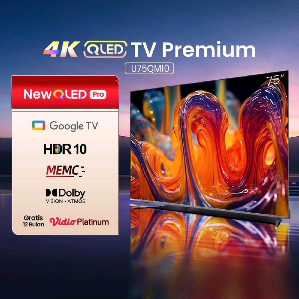 LED TV CHANGHONG 75 INCH 4K QLED GOOGLE TV - U 75 QM10