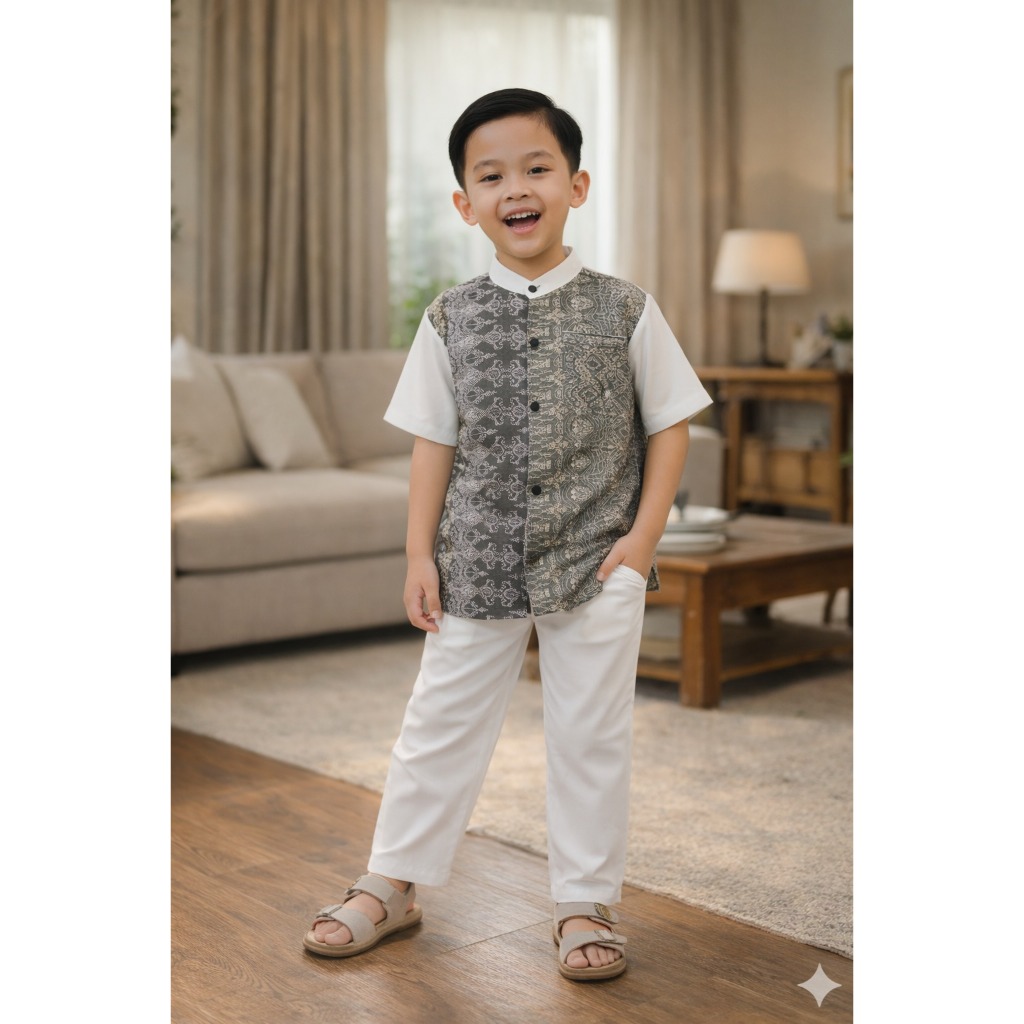 Halomam - Aqso Koko Anak ( Baju koko anak / Setelan Anak 6 bulan - 8 tahun )