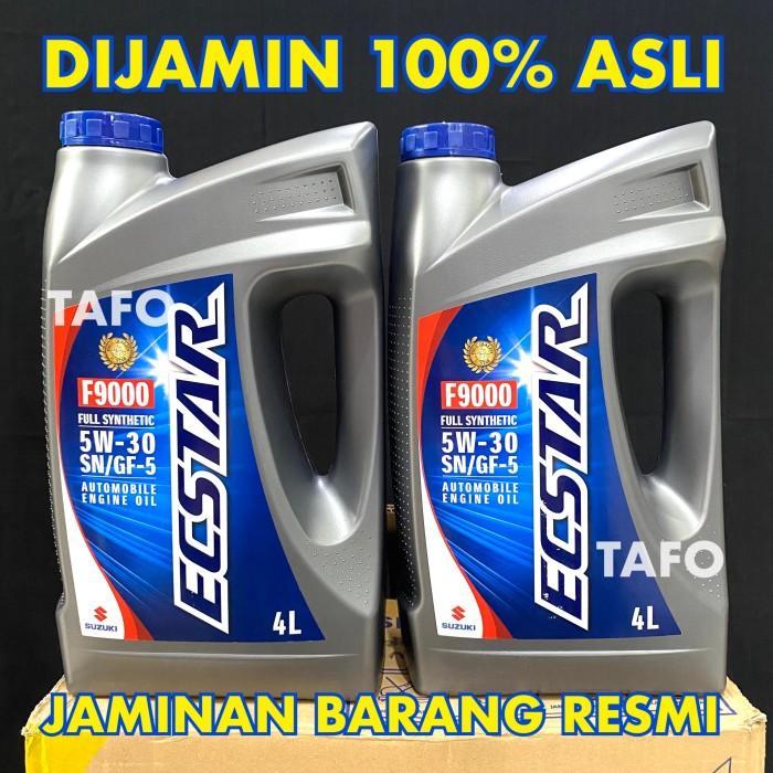 ECSTAR F9000 5W 30 / OLI SUZUKI ECSTAR 5W30 4 LITER ASLI