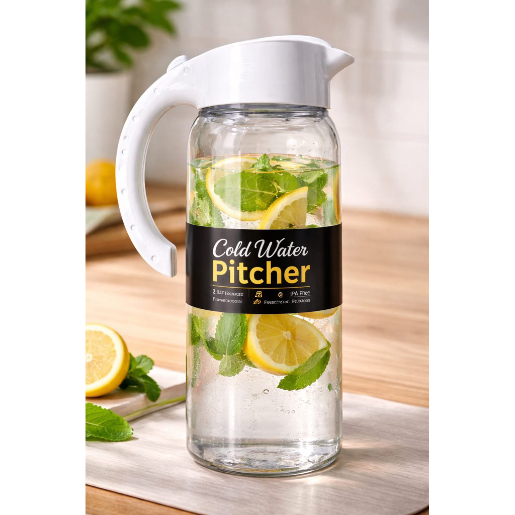 PITCHER KACA 2  LITER BPA FREE