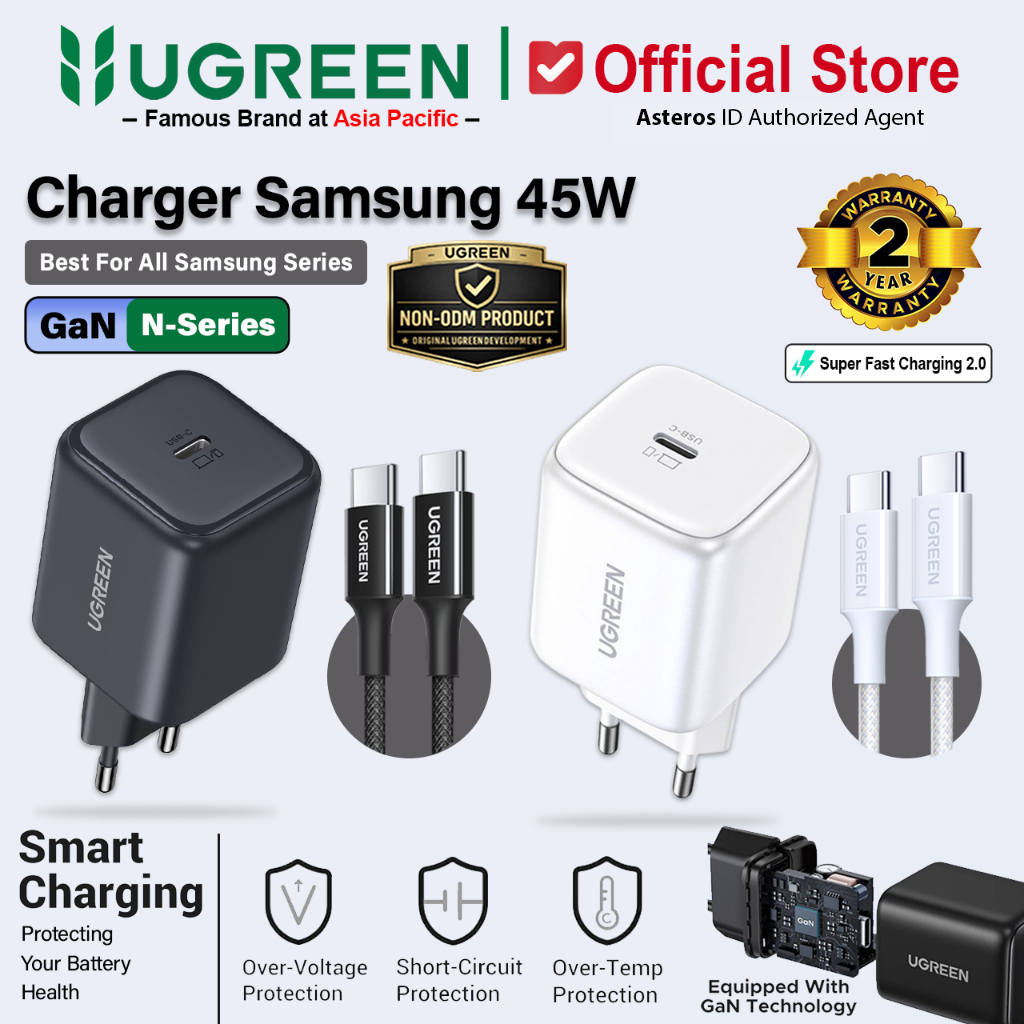 UGREEN GAN N Charger For Samsung USB C To USB C Super Fast Charging 45W 2.0