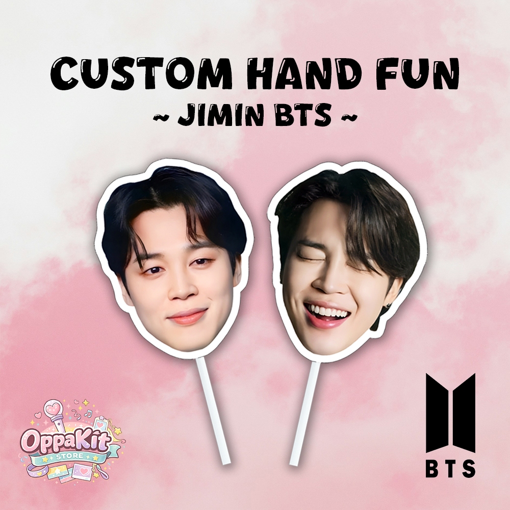 Custom Kipas Muka Fan Face Hand Fun Kipas Wajah Kpop - Jimin BTS