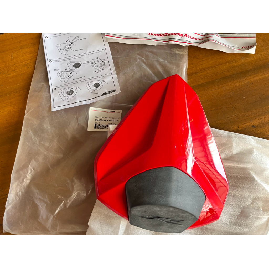 Single Seat Cowl Red Glossy New Cbr 150 R K45R 83450-K45-RRGLO Original Ahm | SINGLE SEAT JOG NEW CB