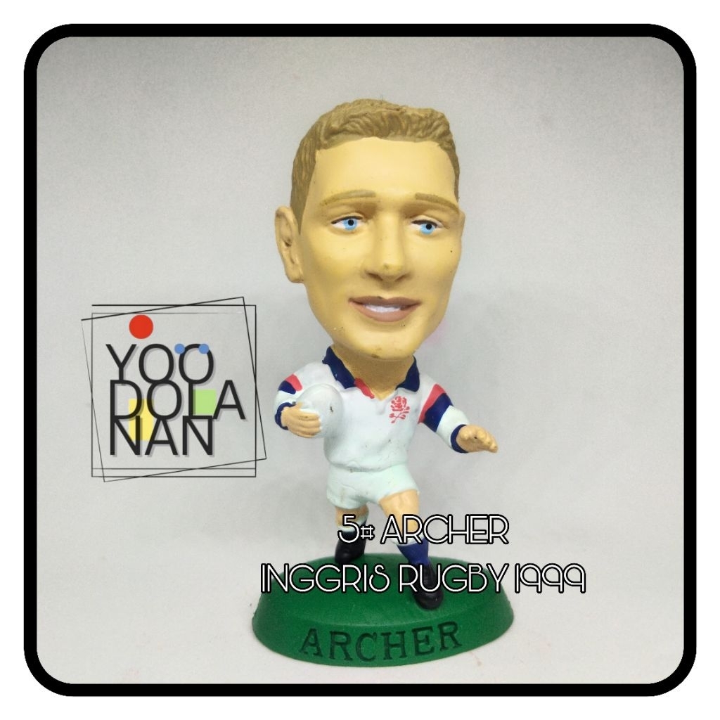 5# ARCHER - INGGRIS 1999 CORINTHIAN HEADLINERS FIGURE PEMAIN RUGBY