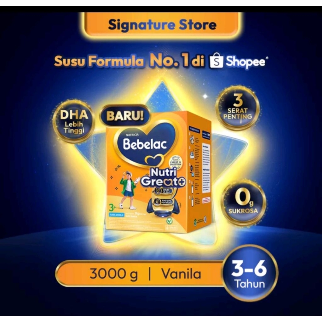 Bebelac 3+ 3000gr Vanila/madu