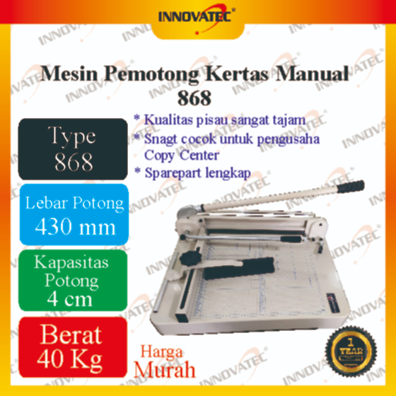 Mesin Pemotong Kertas Manual 868