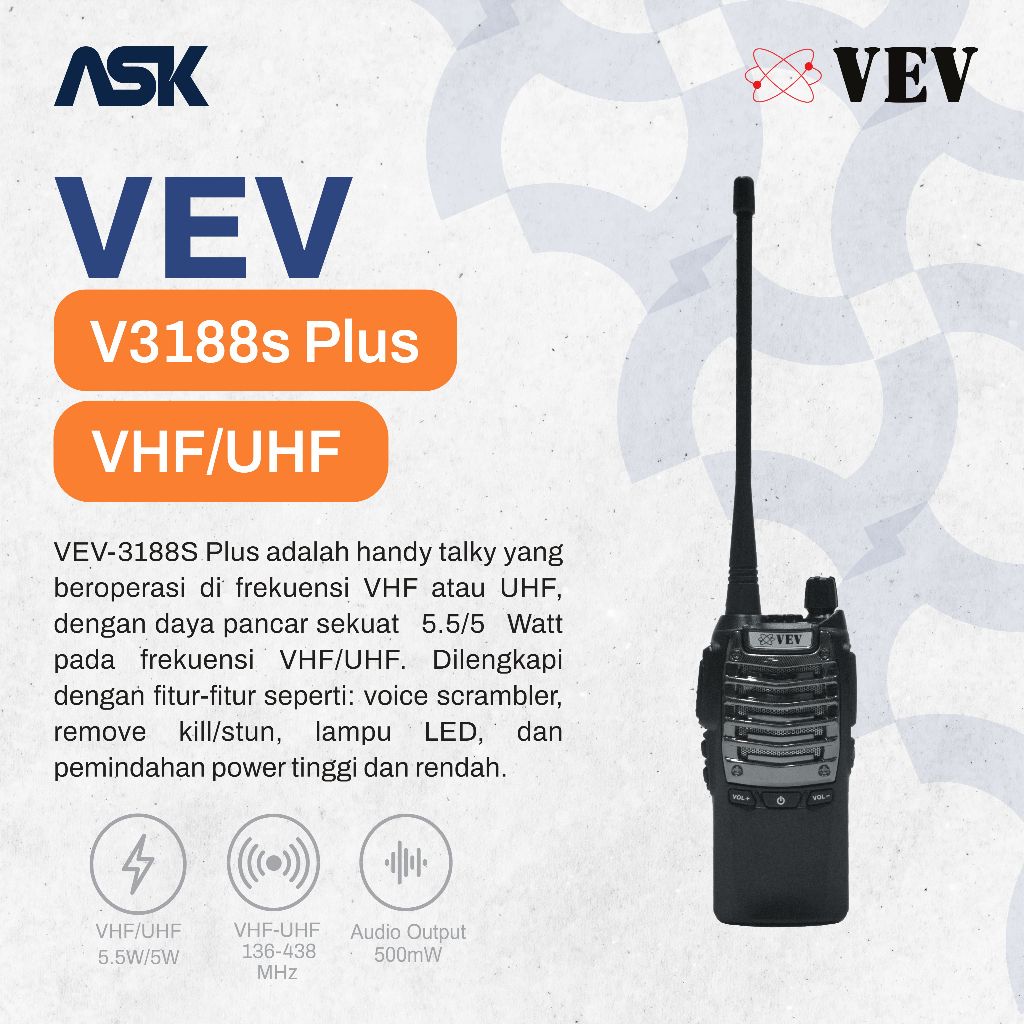 Handy Talky V3188S Plus VEV / HT V3188S Plus