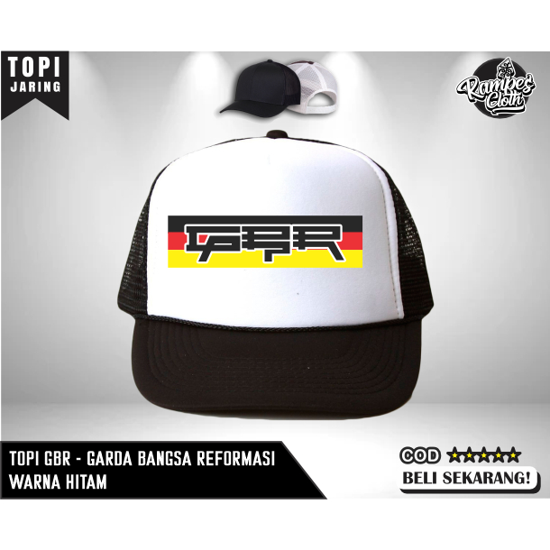 Topi Trucker GBR/  LSM Garda Bangsa Reformasi Topi Distro R67
