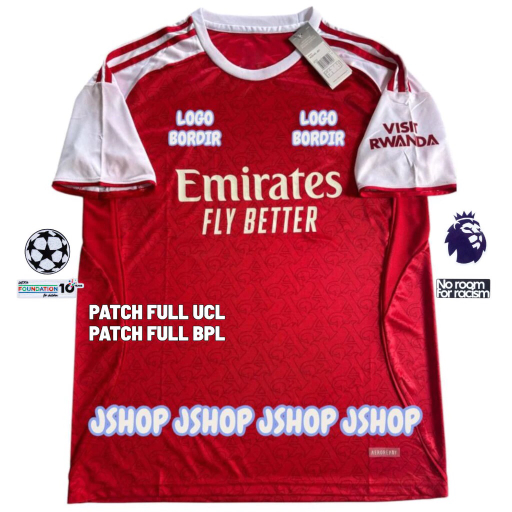 JERSEY BAJU BOLA ARSNL HOME 2025 2026 JERSEY BOLA JERSEY FUTSAL OLAHRAGA ARSNL