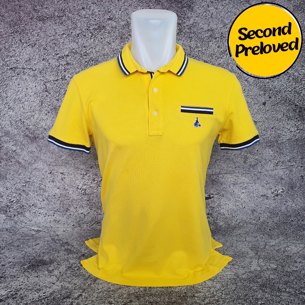 Baju Kaos Polo BEAN POLE - Size S / Lebar 48 cm - Original - Second