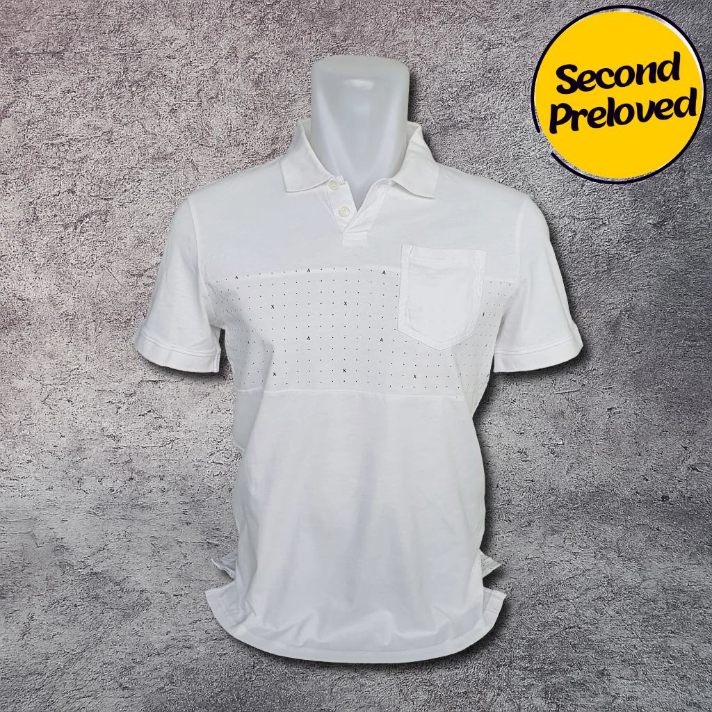 Baju Kaos Polo ARMANI EXCHANGE - Size S / Lebar Dada 49 cm - Original - Second