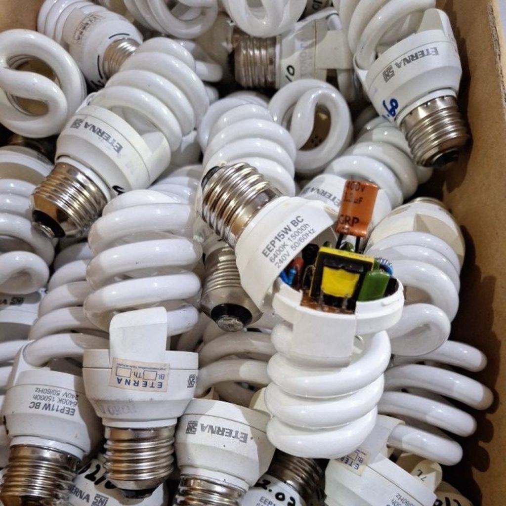 Lampu OFF Spiral kecil (mati) retur pabrik