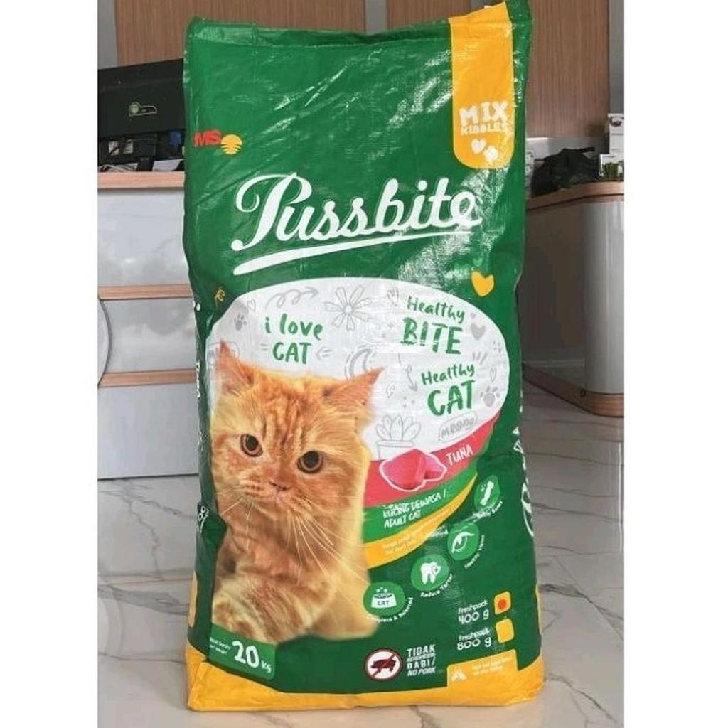 Pussbite Tuna Cat Food 20KG Omega 3 & 6 GOJEK