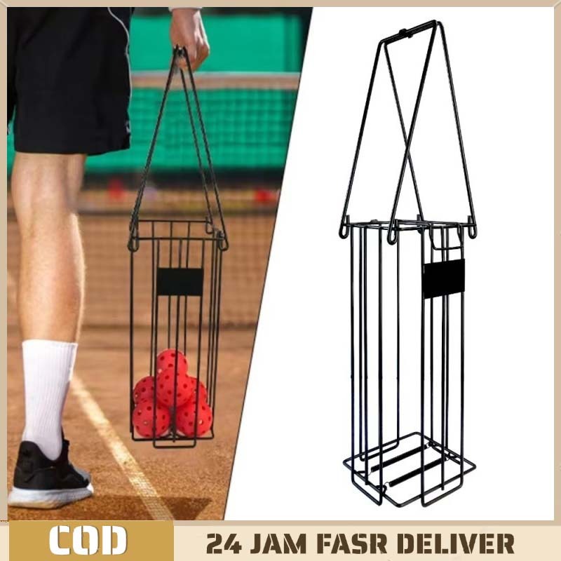 Tennis Balls Picker Tennis Ball Collector Tennis Ball Picker Keranjang Penyimpanan Tenis Vertikal