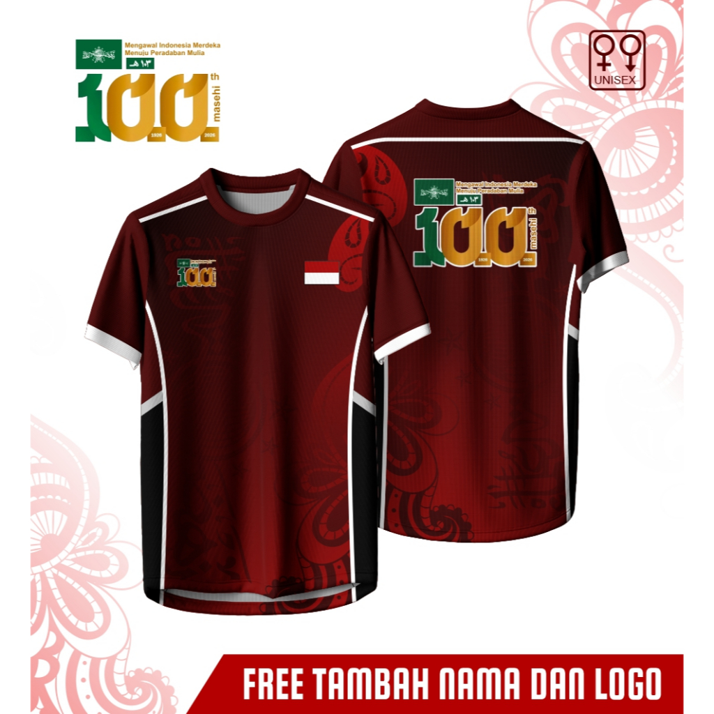 Atasan dewasa baju NU 1 Nahdlatul Ulama ke 100 kaos free custom design 2
