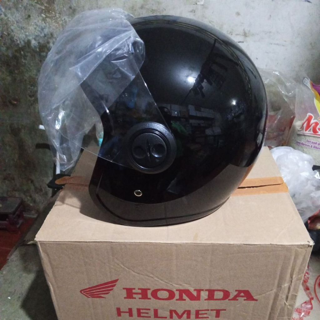 Helm Scoopy Hitam All Size ORIGINAL HONDA