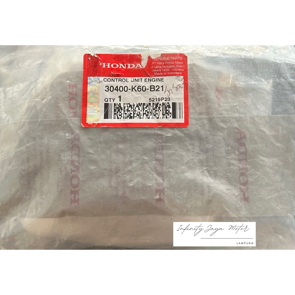 Ecu Ecm Vario 125 Led Old 2015-2017 Tipe Non Idling Stop 30400-K60-B21